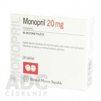 Моноприл (Monopril) 20 мг, 28 таблеток